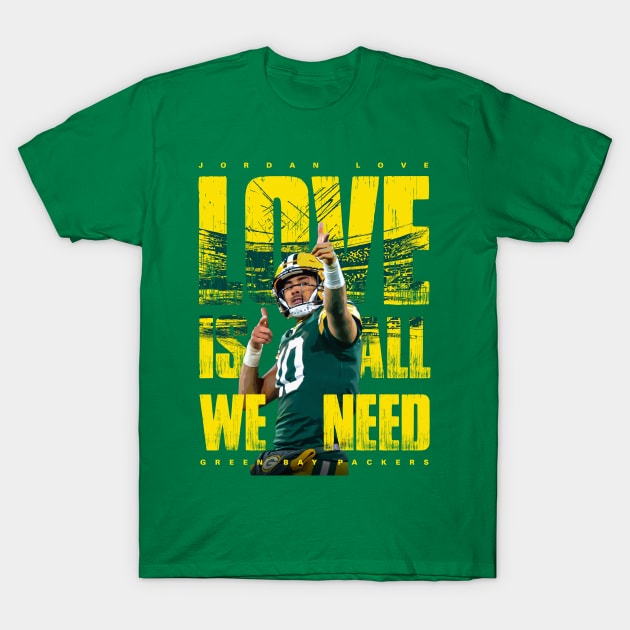 Jordan Love T-Shirt by Juantamad